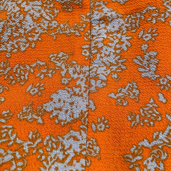 Deep V Neck Floral Print Romper, Ruffle Hem Short with Belt, M - Picture 4 of 12